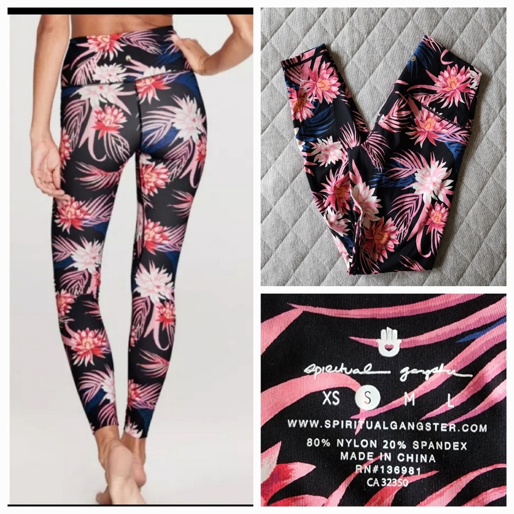 Spiritual Gangster Tropic Floral Leggings Small